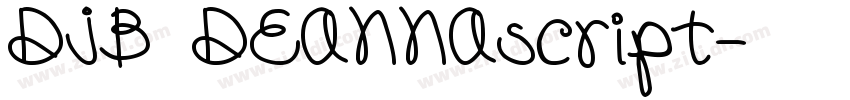 DJB DEANNAscript字体转换